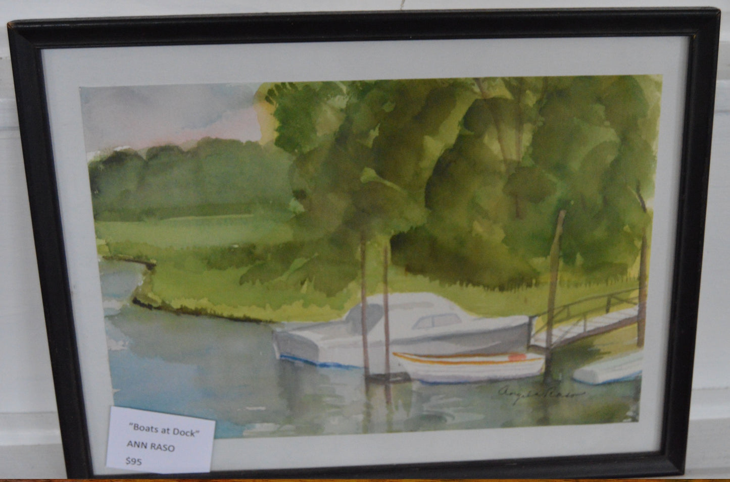 Boats at Dock by Ann Raso