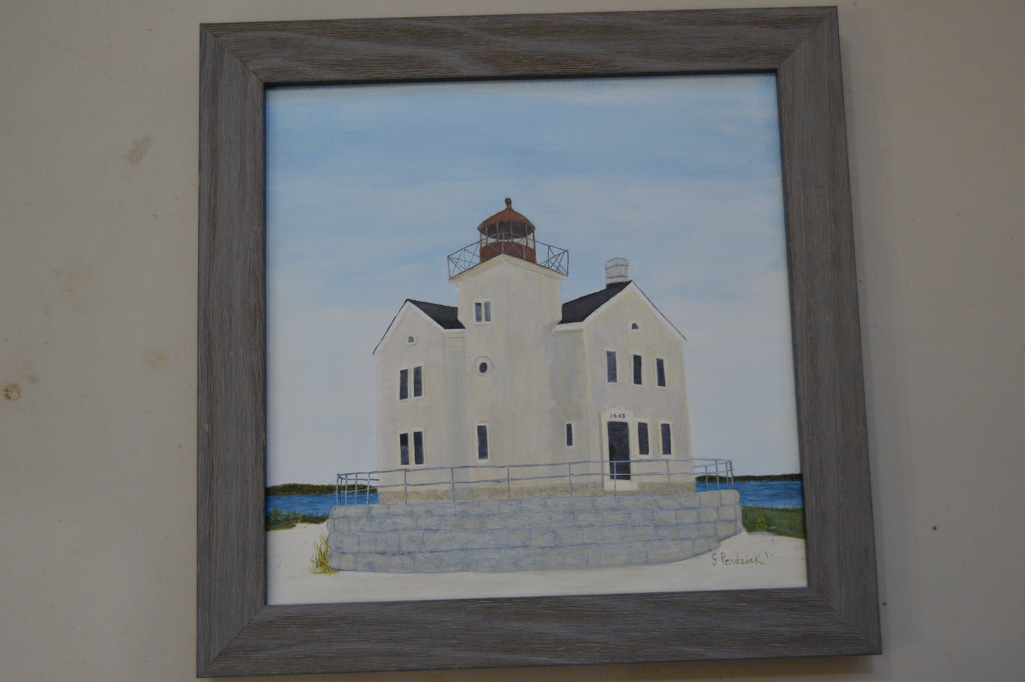 Cedar Point Light House by Clara Pendzick