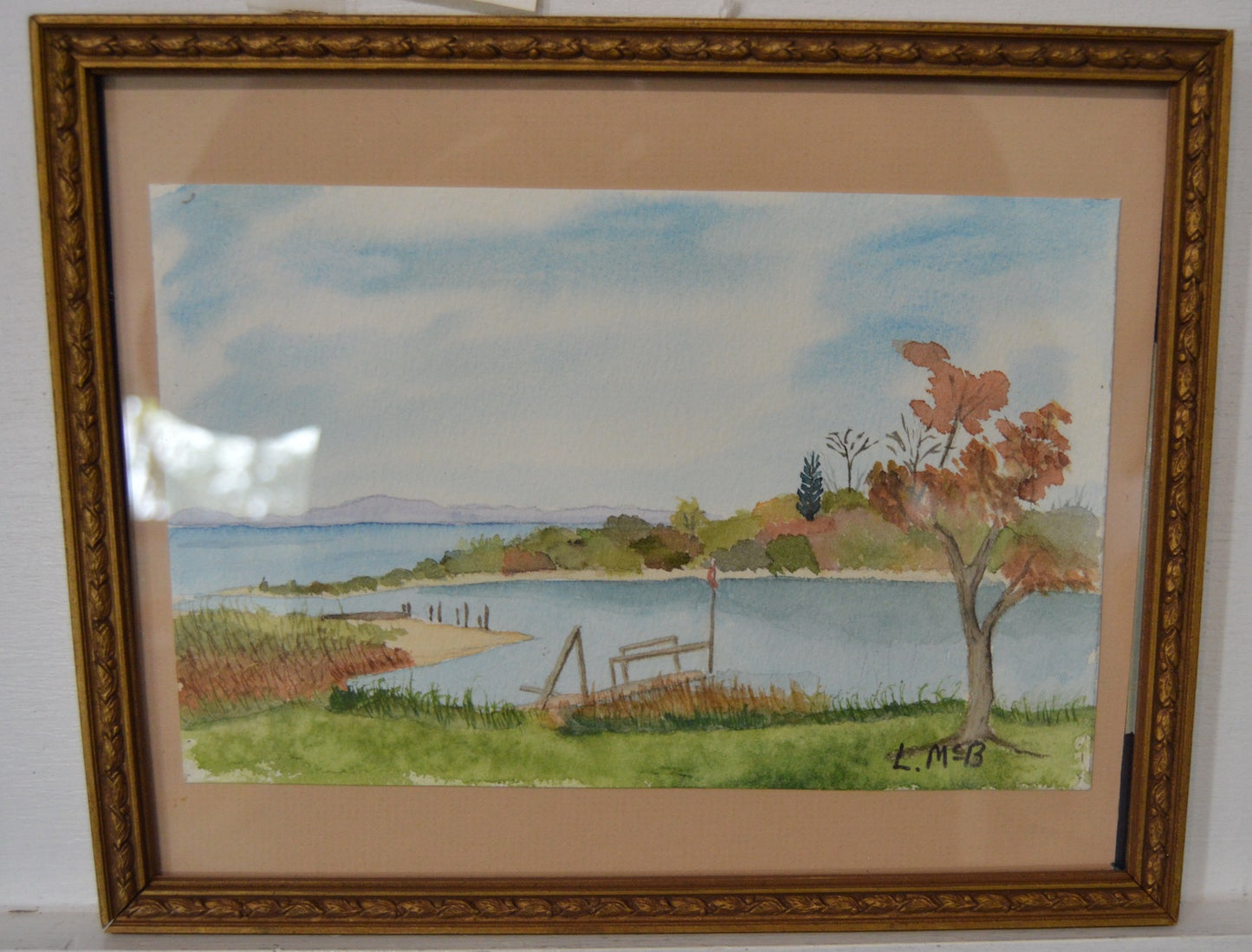 Dock on Creek by Laura McBride