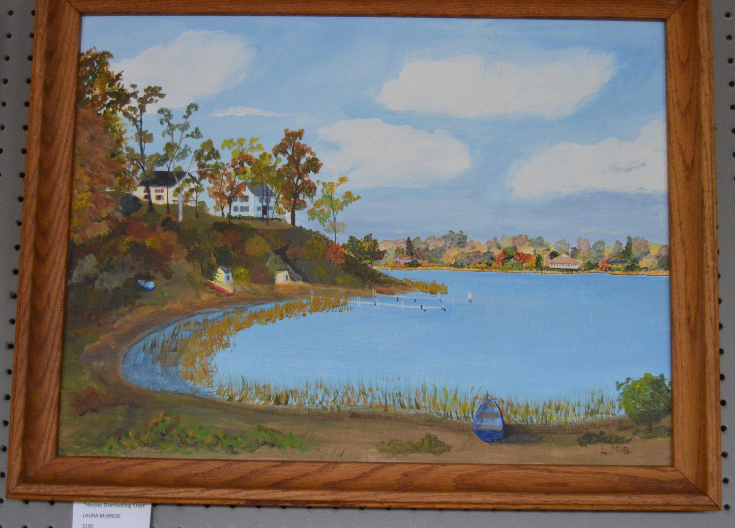 Houses overlooking Creek by Laura McBride