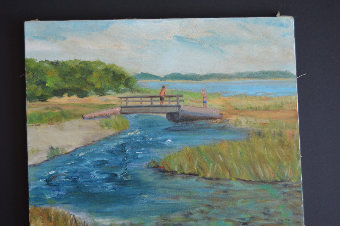 Waving from the Bridge by Larry Waitz