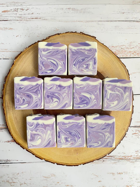 Calming Lavender Swirl Soap by Yesim Ozen Sabun by The Bay