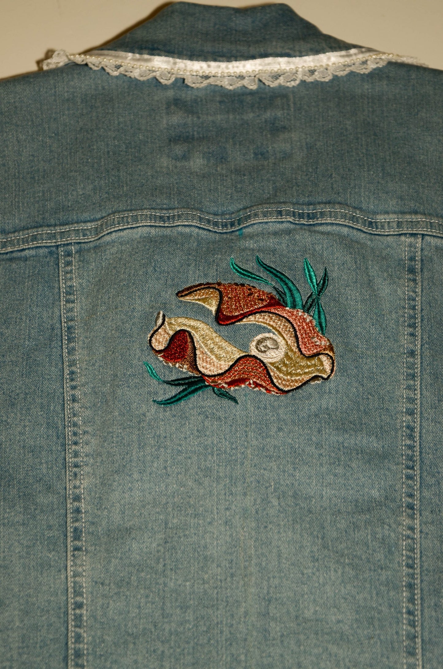 Denim Vest by Christine Hartman Size O/S