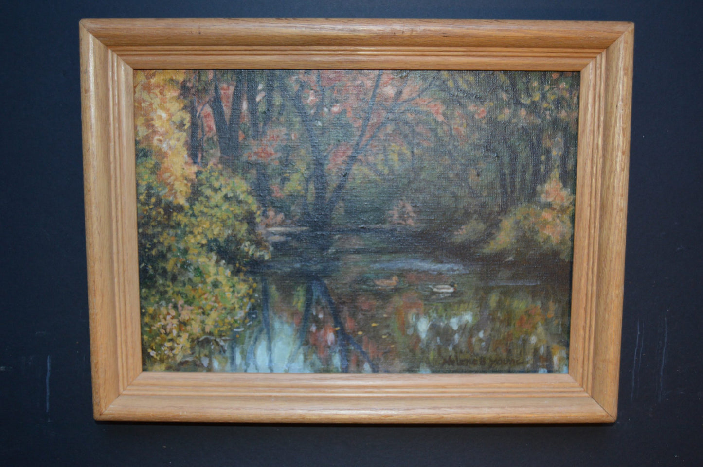 Ducks in Pond by Helene Young