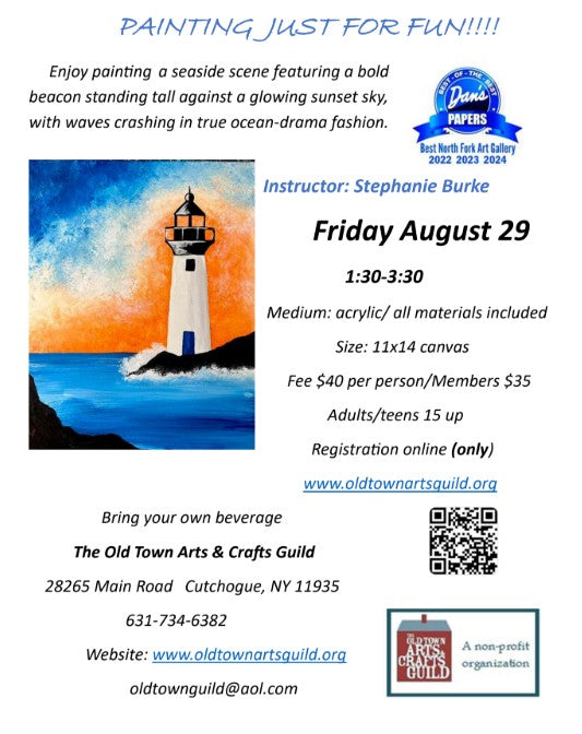 Painting Just For Fun with Stephanie Burke 8/29/25