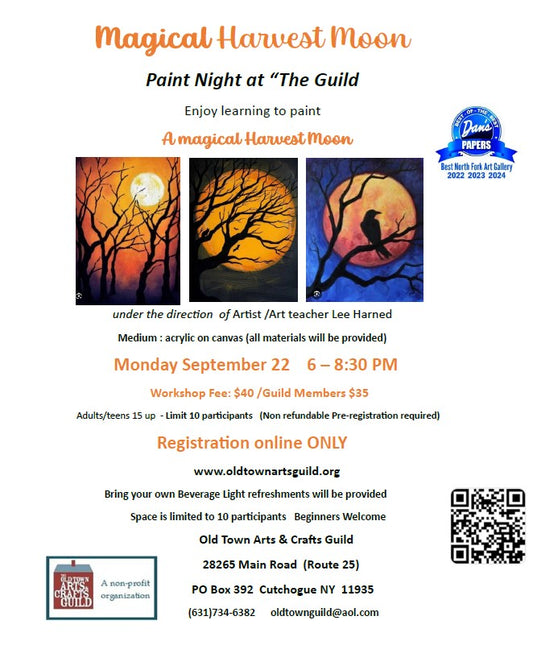 Magical Harvest Moon Paint Night by Lee Harned 9/22/25