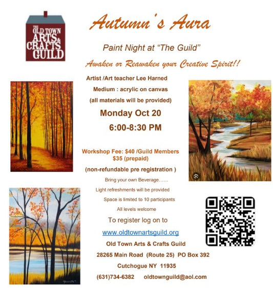 Autumn's Aura Paint Night at "The Guild" by Lee Harned 10/20/25