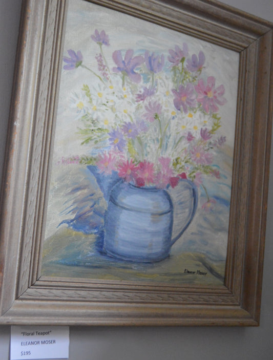 Floral Teapot by Eleanor Moser