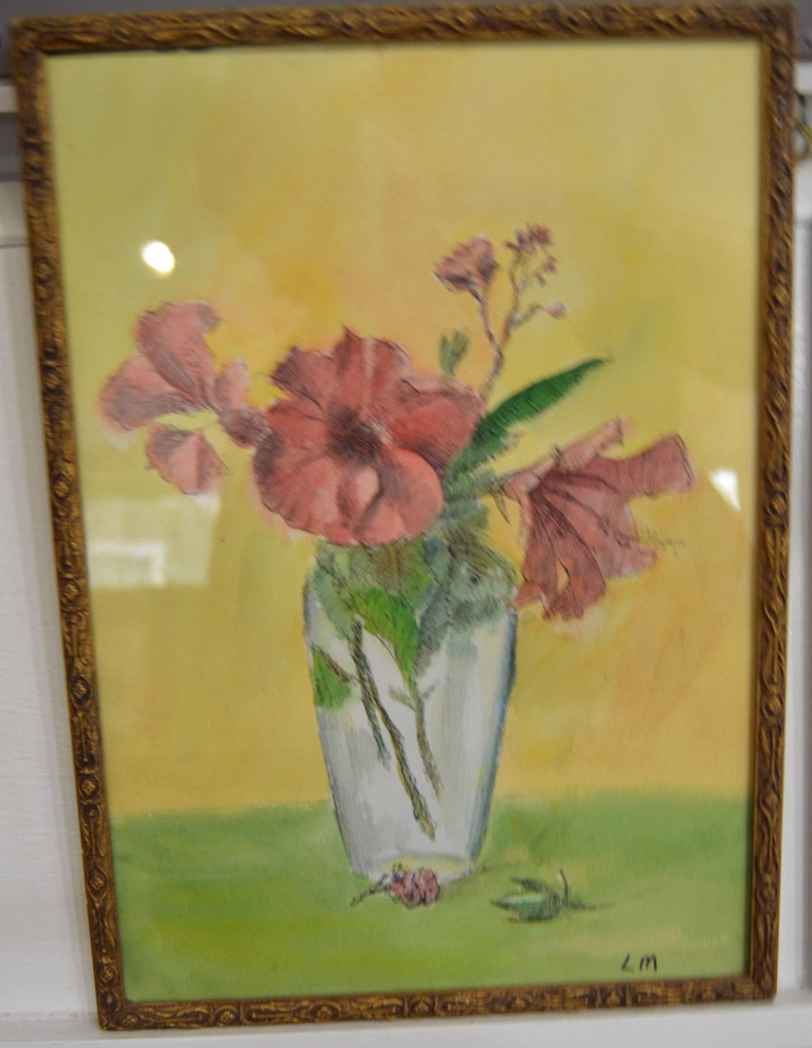 Glass Vase with Flowers by Laura McBride