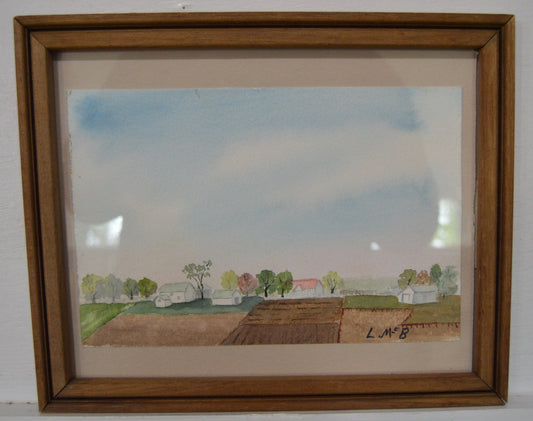 Houses and Farm Fields by Laura McBride
