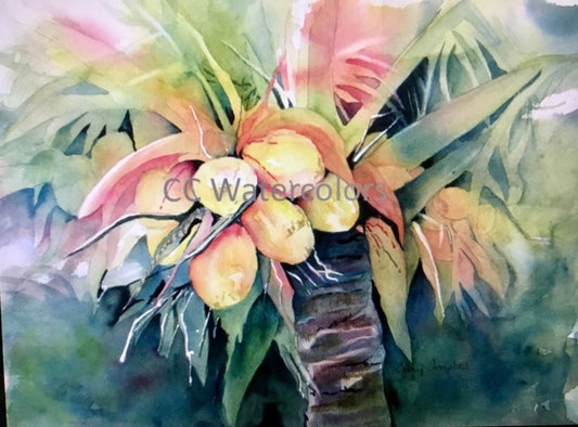 Lime is the Coconut by Cathy Campbell (Fine Art-Original)
