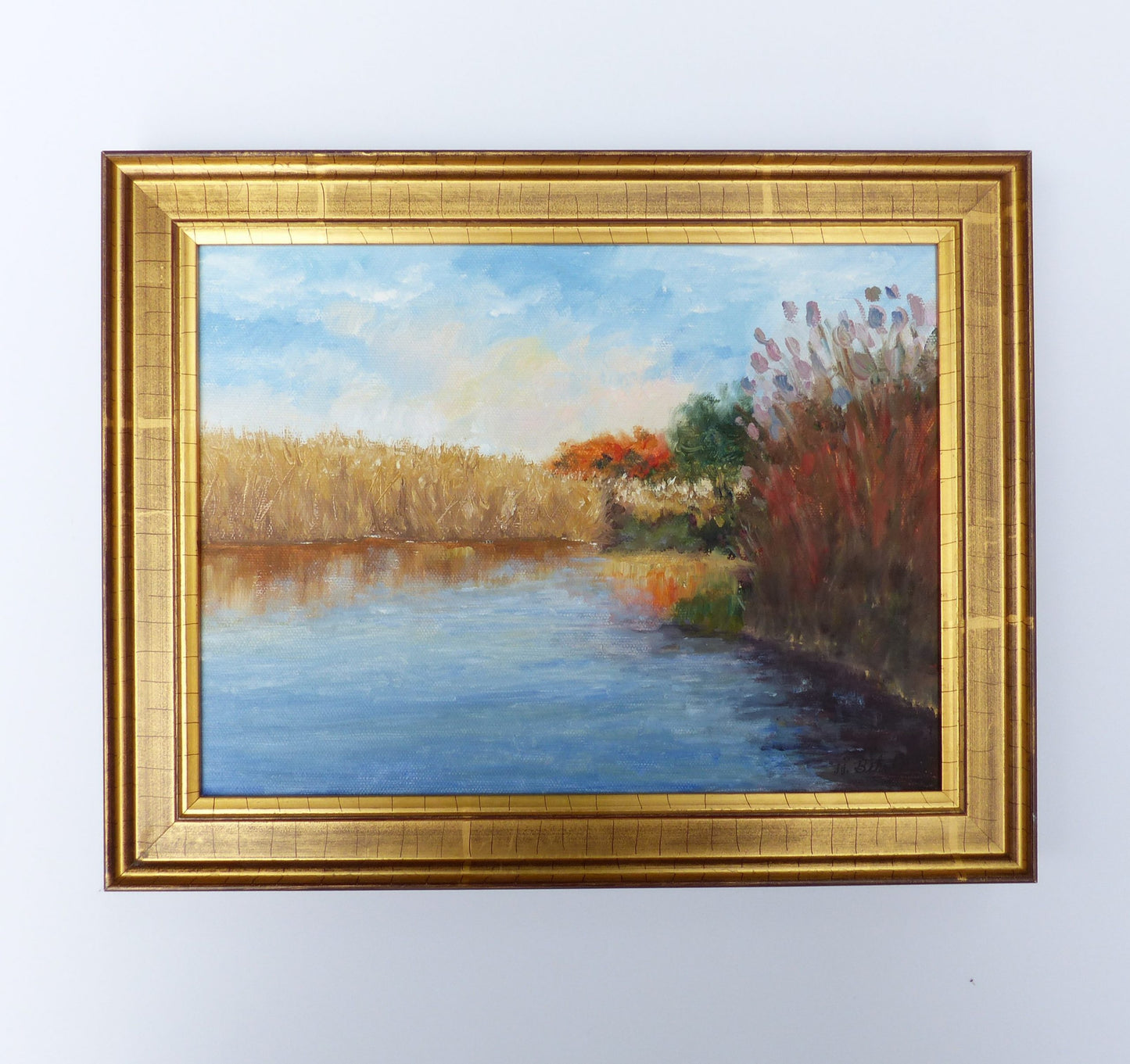 Painting in Acrylics “Salt Water Marsh” by William Behrle