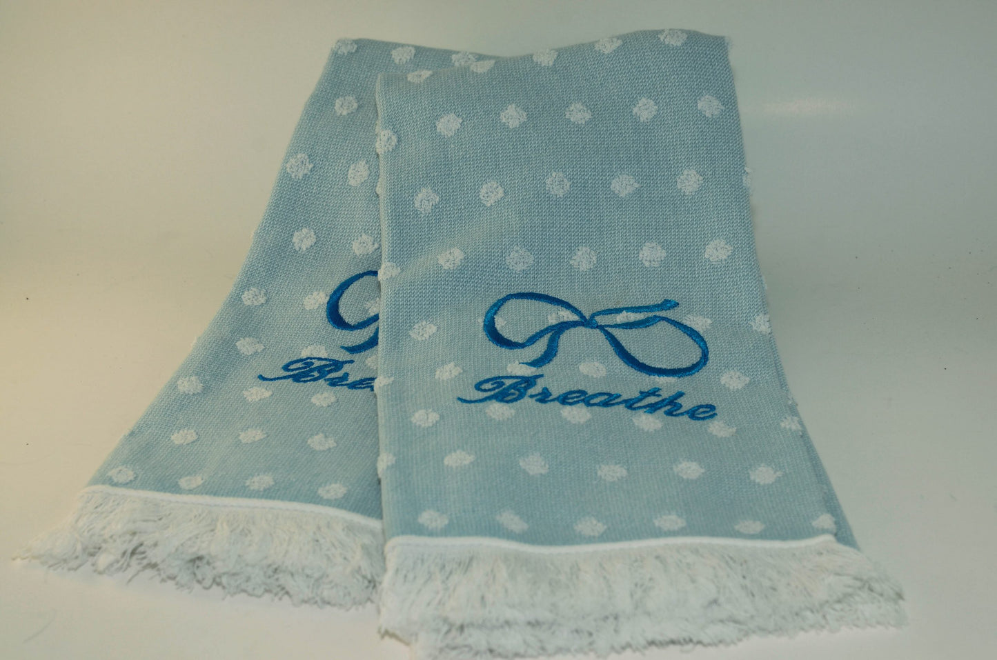 Pair of Hand Towels, Breathe, by Christine Hartman