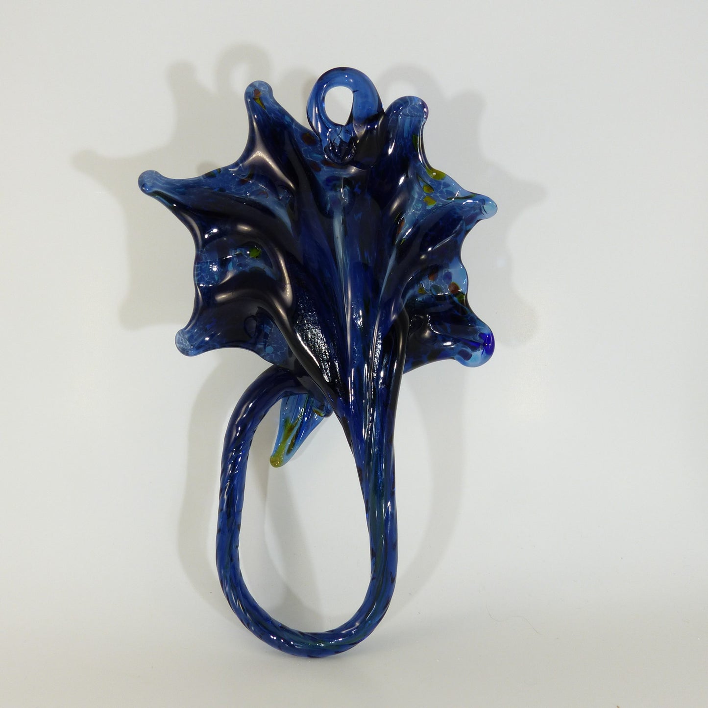 Blue Hummingbird Glass Sculpture Sun catcher