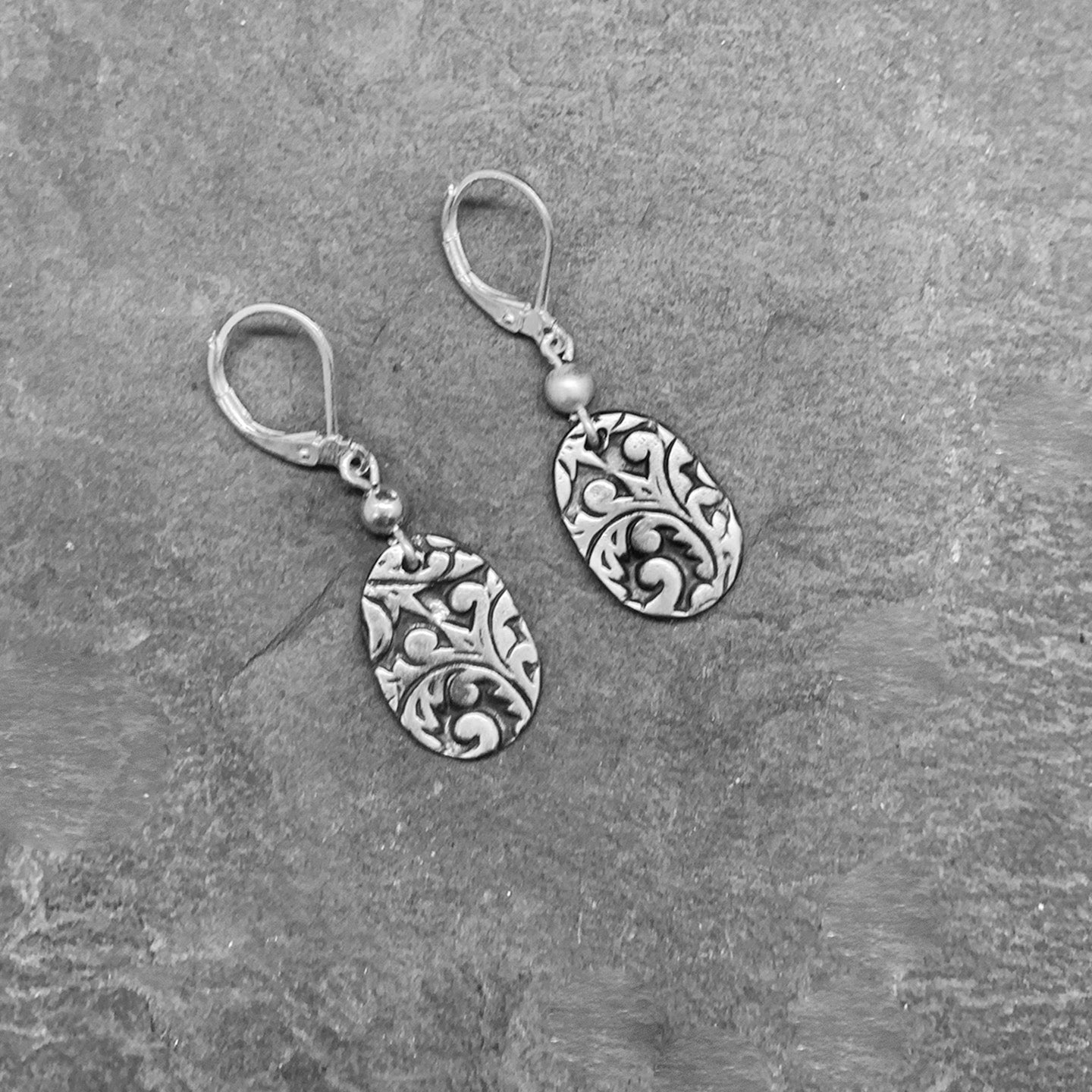 Fine Silver Flora Earrings by Mary Anne Huntington
