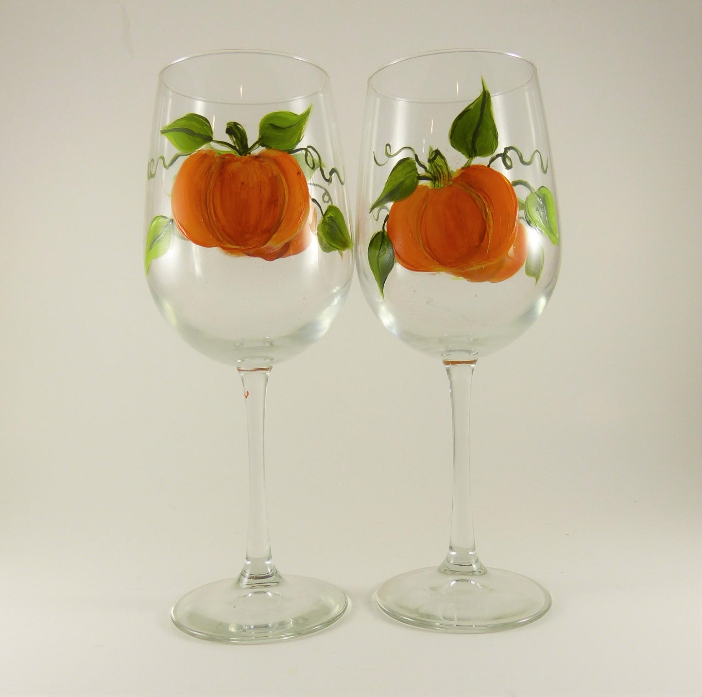 Pumpkin Wine Glass Goblets by Helene Canberg