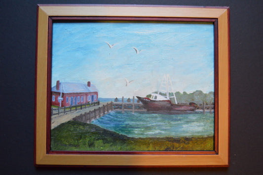 Greenport Railroad Station by Eleanor Moser