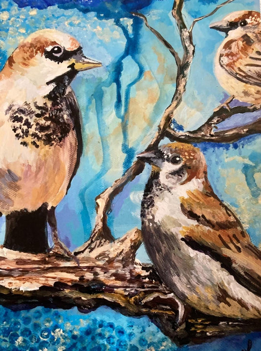 Today I Saw Three Sparrows by Lee Harned
